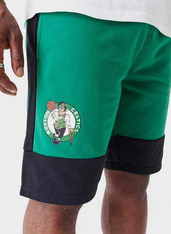 SHORTS BOSTON CELTICS NBA, GREENBLK, small