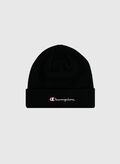 CAPPELLO IN MAGLIA CON RISVOLTO UNISEX, KK001 BLK, thumb