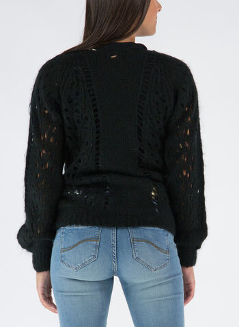 MAGLIONE TRAFORATO, BLACK BLACK, small