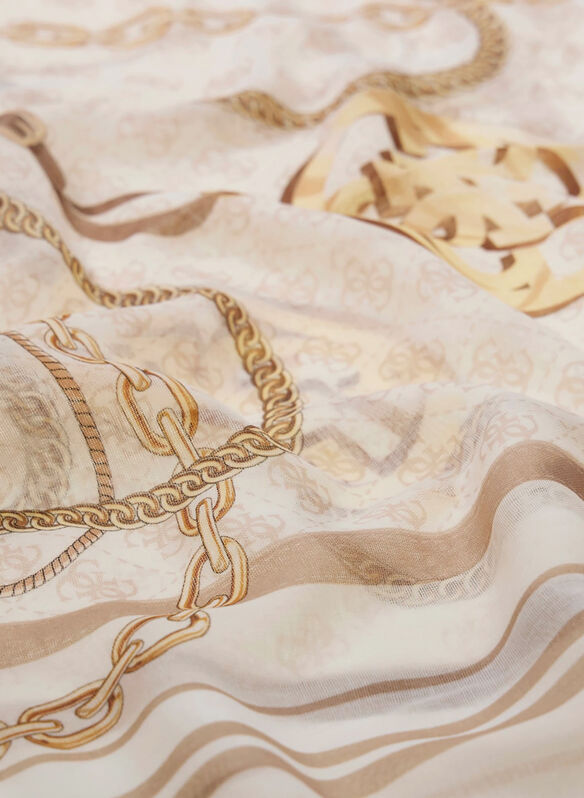 FOULARD FANTASIA, OFF PANNA, medium