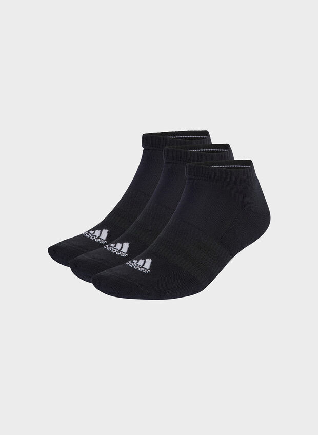 CALZINI CUSHIONED LOW-CUT 3-PAIA UNISEX, BLK, large