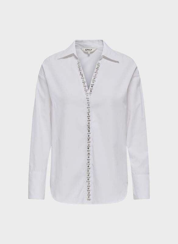 CAMICIA NILDA, BRIGHT WHITE, medium