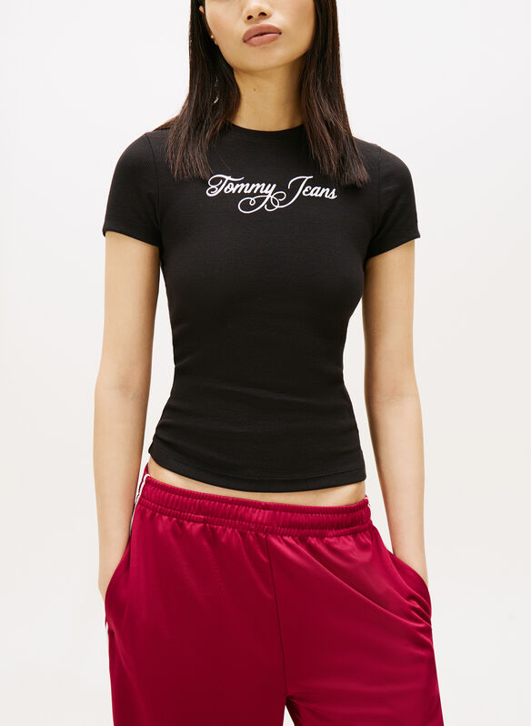 T-SHIRT LOGO STAMPATO, BDS BLK, medium