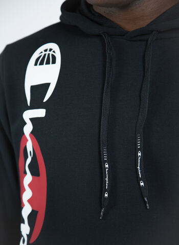 FELPA AUTHENTIC CON CAPPUCCIO, KK001 BLK, small