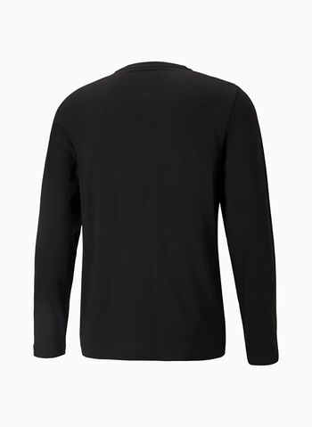 T-SHIRT SMALL LOGO MANICHE LUNGHE, 01 BLK, small