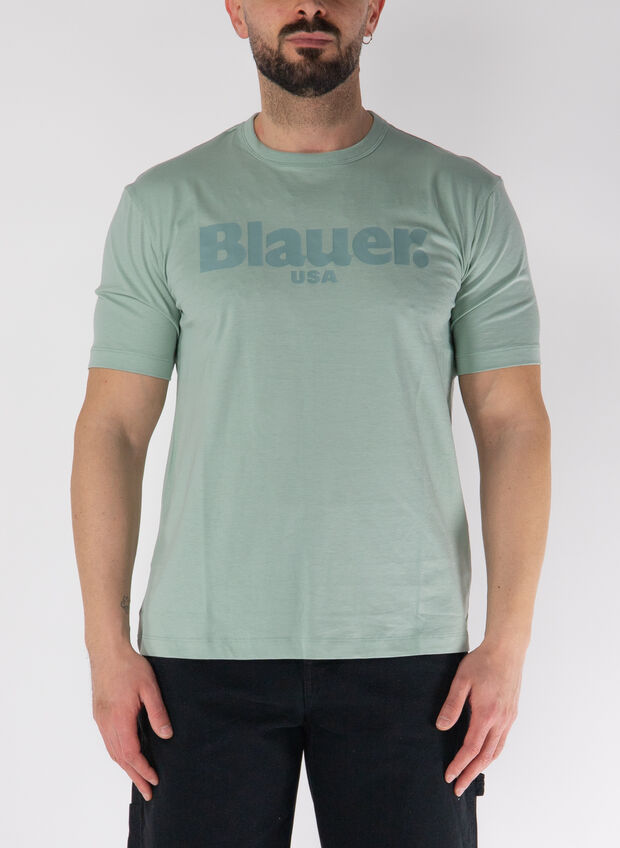 T-SHIRT MAXI LOGO, 736 MENTA, large