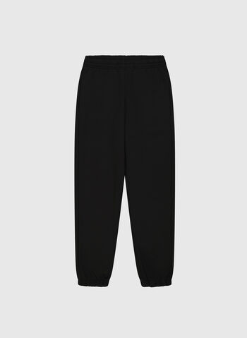 PANTALONE JOGGERS CON ELASTICO ALLA CAVIGLIA, KK001 BLK, small