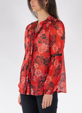 BLUSA CON FANTASIA FLOREALE, P54Q RED FANT, small