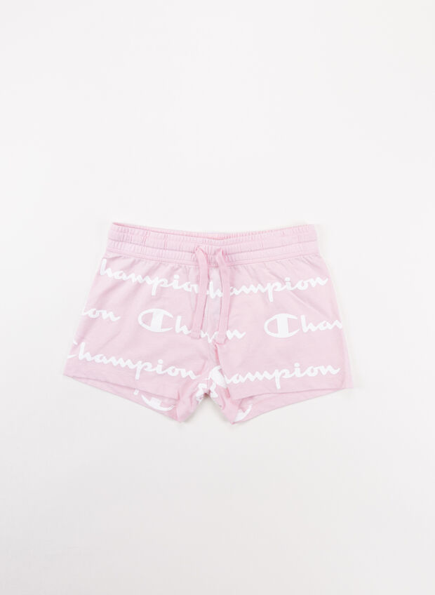 SHORTS LOGO ALL OVER RAGAZZA, PL030PINK, large