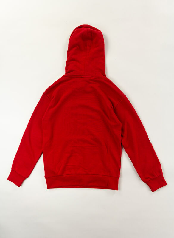 FELPA CON CAPPUCCIO RAGAZZO, RS053 RED, medium