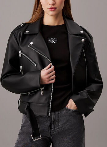 GIACCA STILE BIKER, BEH BLK, small