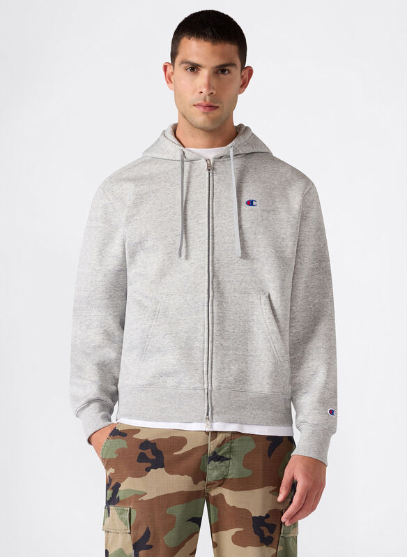 FELPA MODERN FULL ZIP, EM021 GREY, medium