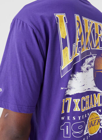 T-SHIRT LA LAKERS NBA CHAMPIONSHIP, PURPLE, small