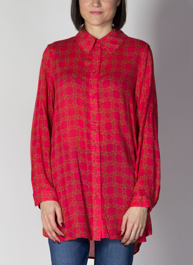 CAMICIA STAMPA ALL OVER, G5B5RED, large