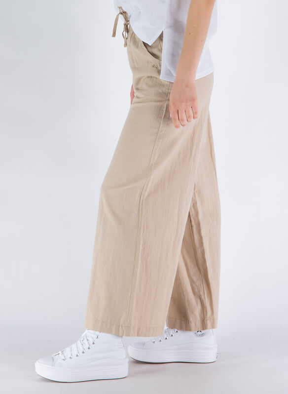 PANTALONE MISTO LINO, 0268 BISCOTTO, medium