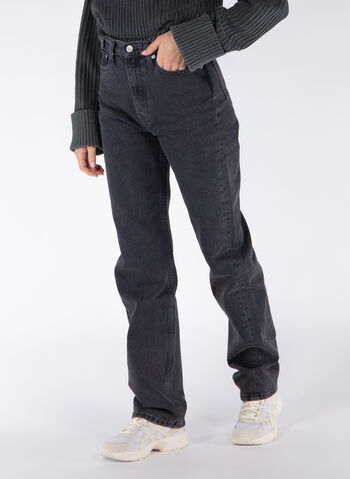JEANS HIGH RISE STRAIGHT, 1BY  BLK, small