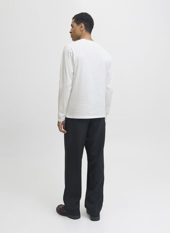 T-SHIRT MANICA LUNGA SEMPLICE, WHITE WHITE, small