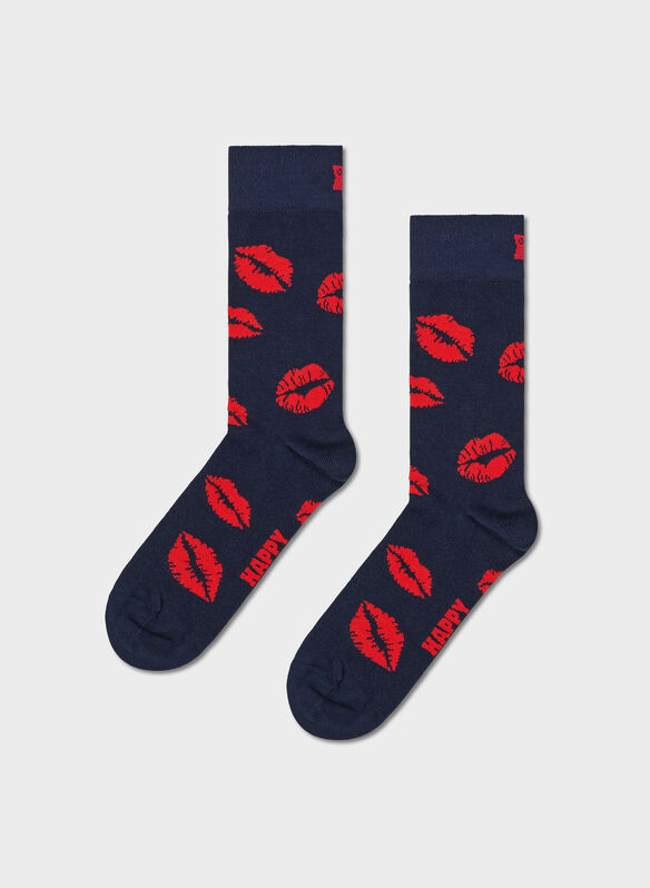 CALZA KISSES UNISEX, NAVY, medium
