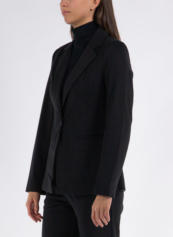 GIACCA NOOS PEACH STRETCH, BLACK, medium