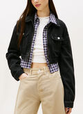 GIUBBOTTO JEANS CROP, 1BZ BLK, thumb