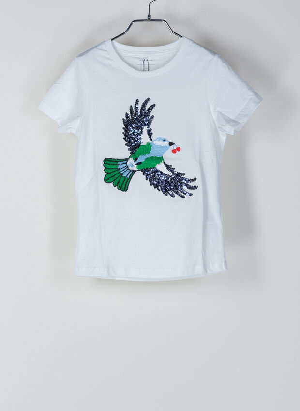 T-SHIRT BERA RAGAZZA, BRIGHT WHT, large