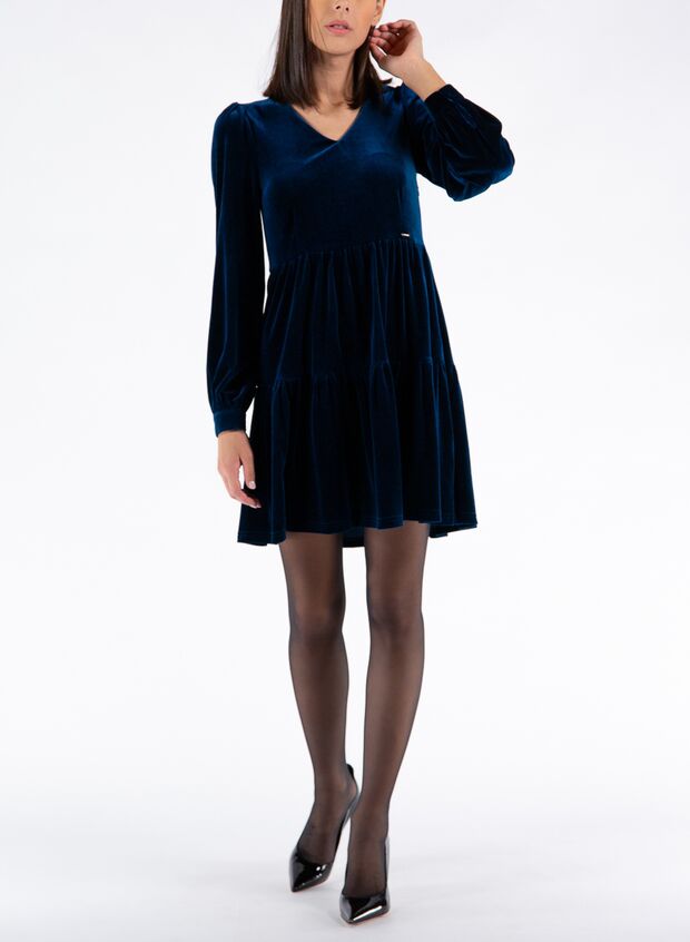 FRACOMINA ABITO REGULAR MINI IN VELLUTO Blu Donna | Sport85
