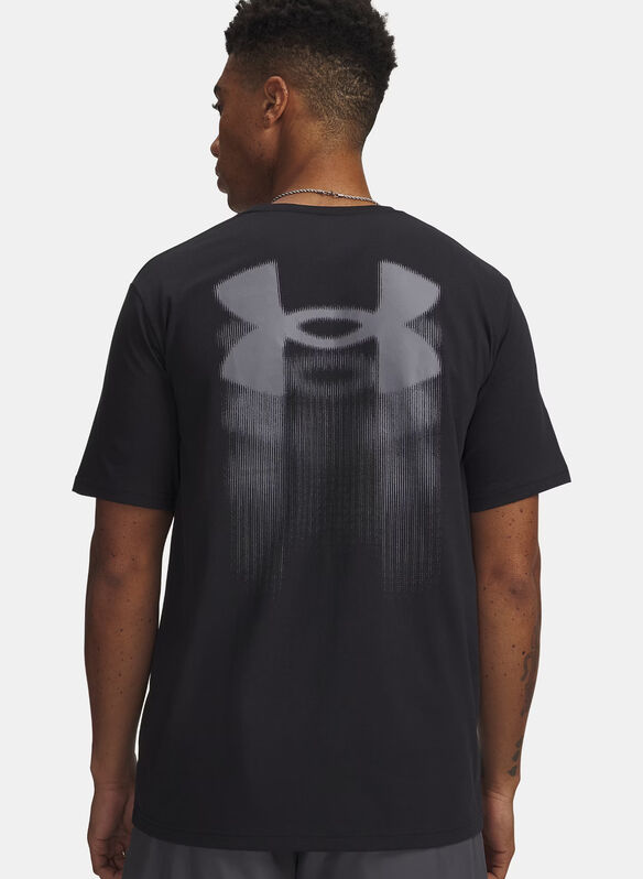 T-SHIRT BLUR LOGO POSTERIORE, 0001 BLK, medium