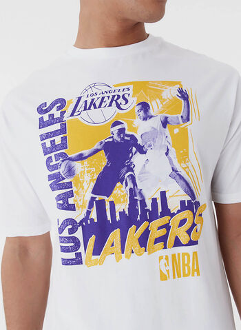 T-SHIRT NBA LAKERS GRAPHIC, WHT, small