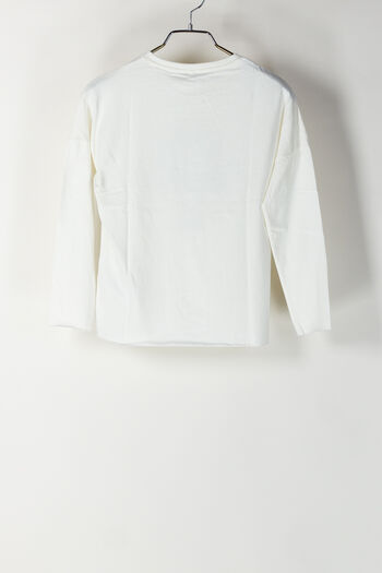 T-SHIRT SETRINE RAGAZZA, WHT, small