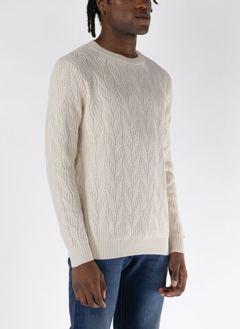 MAGLIONE INSERTATO, G1CV PANNA, small