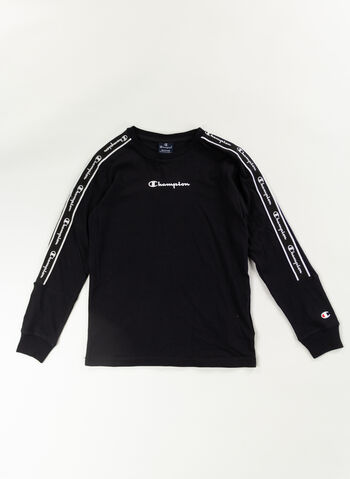 T-SHIRT AMERICAN TAPE RAGAZZO, KK001 BLK, small