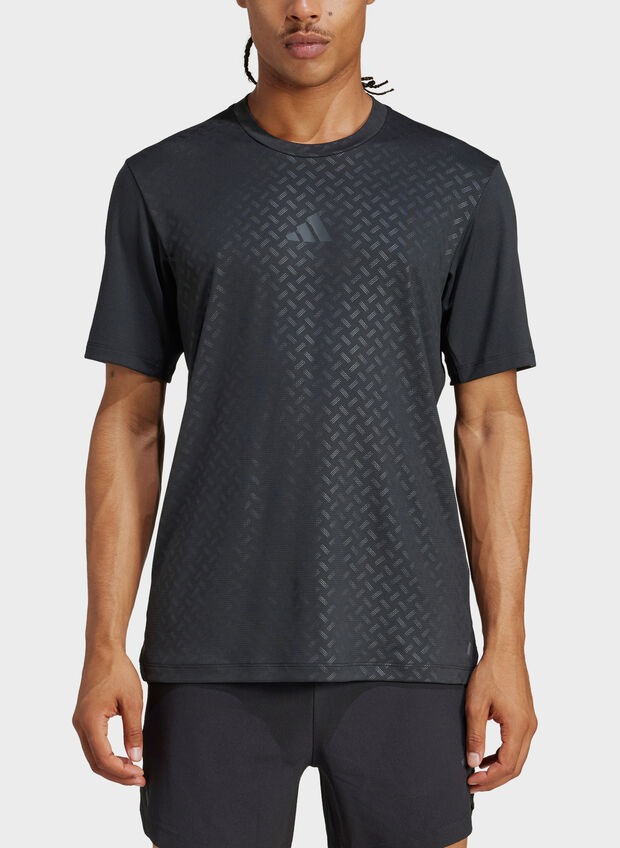 T-SHIRT POWER 3-STRIPES, BLK, large