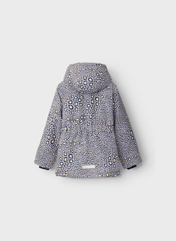 GIUBBOTTO MAXI STAMPA ANIMALIER RAGAZZA, LAVENDER GRAY, small