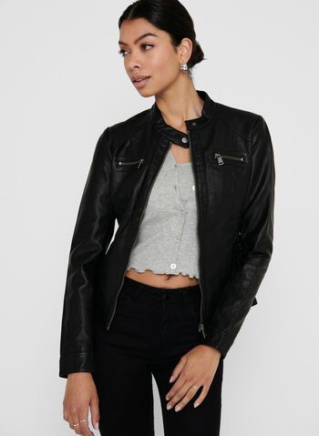 GIUBBOTTO PELLE SINTETICA BANDIT, , small