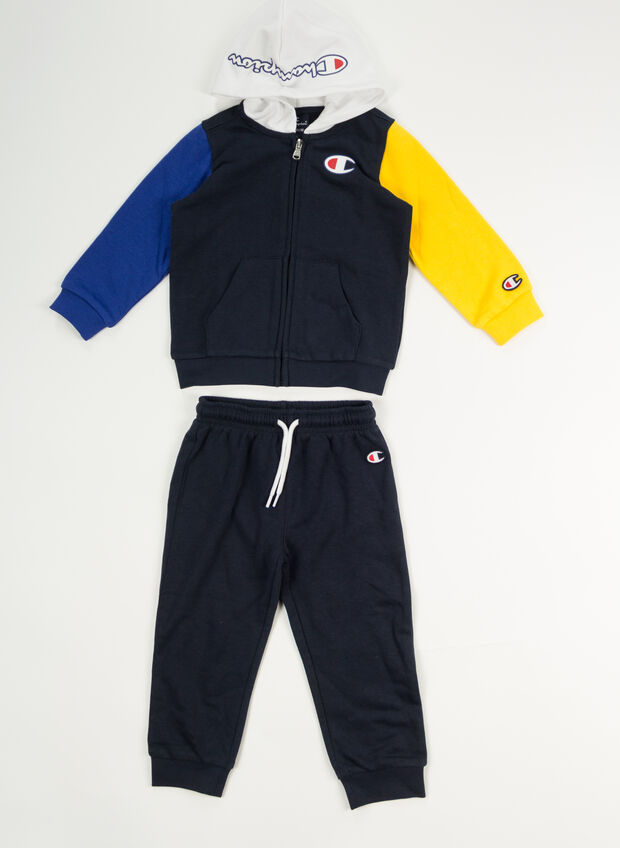 TUTA FULL ZIP BIMBO, BS501 NVYWHTYEL, large