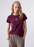 T-SHIRT LOGO, L9624 BORDEAUX, thumb