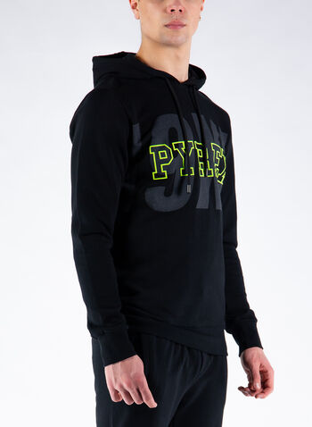 FELPA CAPPUCCIO CHIUSO LOGO, NERO, small