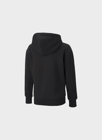 FELPA ALPHA CON CAPPUCCIO RAGAZZO, 01 BLK, small