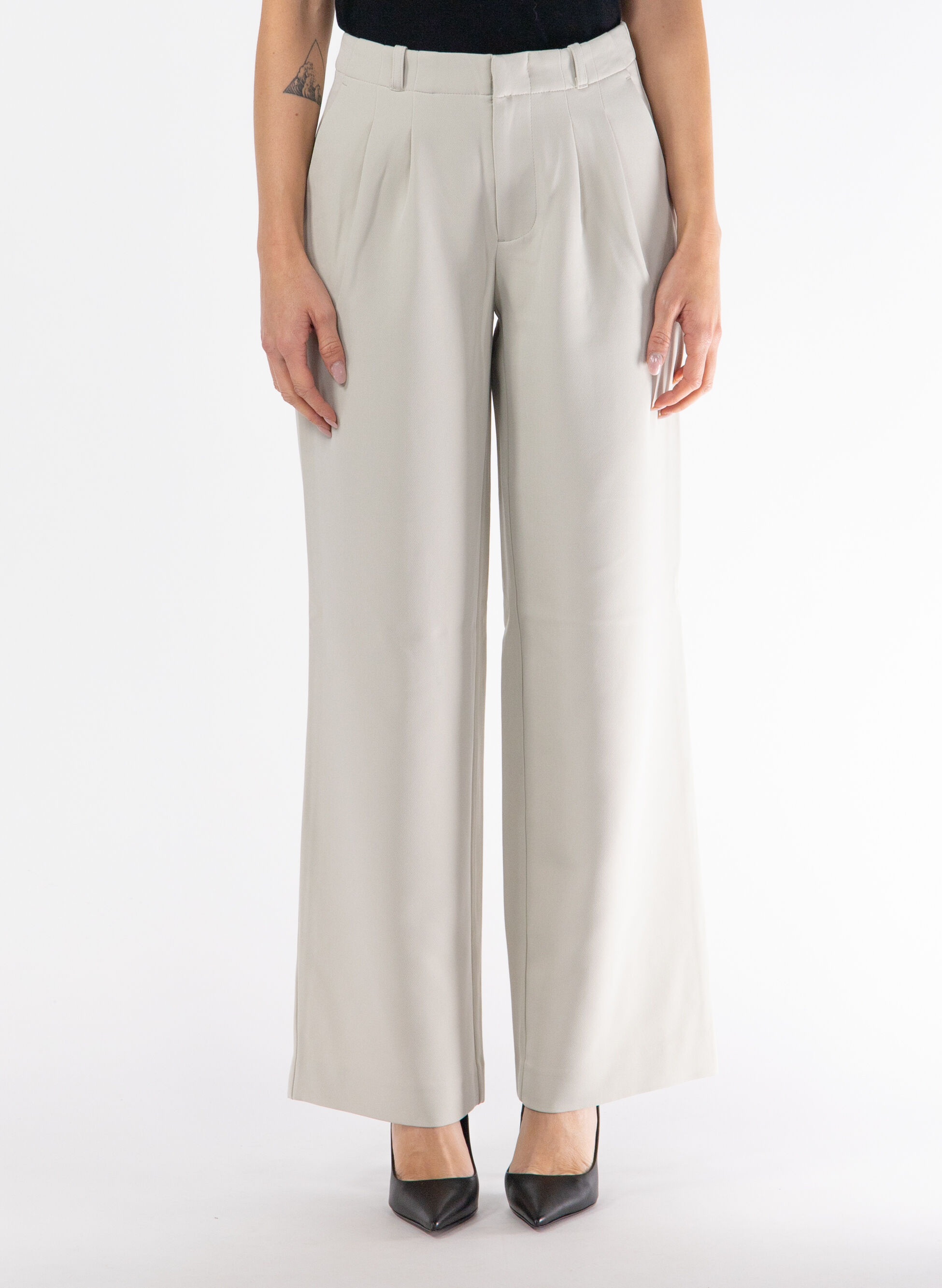 PANTALONE DRITTO IN CRÊPE PLISSETTATO 27