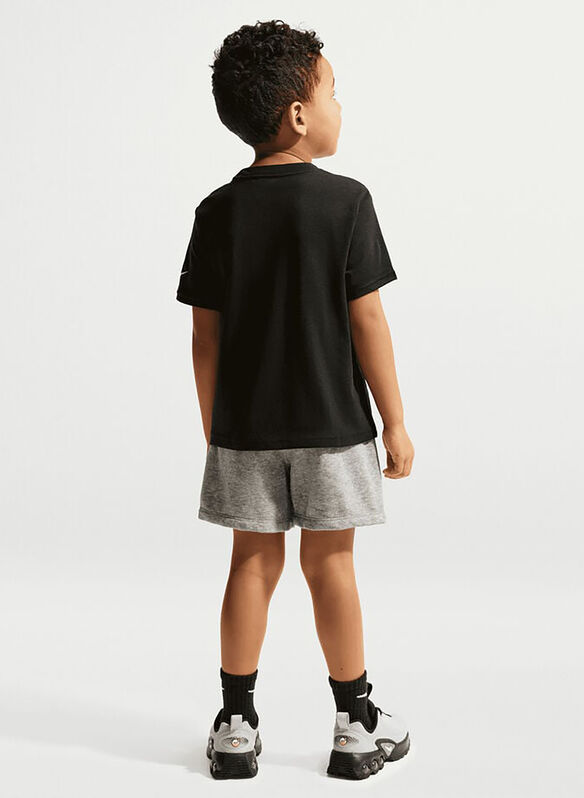 T-SHIRT BOXY SPORT BAMBINO, 023 BLK, medium