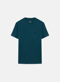 T-SHIRT MICRO LOGO, UB022 PETROLIO, thumb