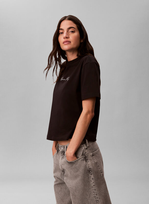 T-SHIRT CON LOGO, UB1 BLK, medium