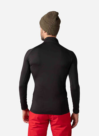 MAGLIA TERMICA 1/2 ZIP, 200 BLK, small