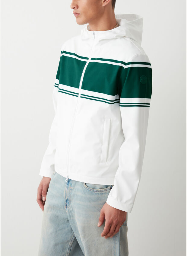 GIACCA SOFTSHELL CON CAPPUCCIO, 03 WHTGREEN, large