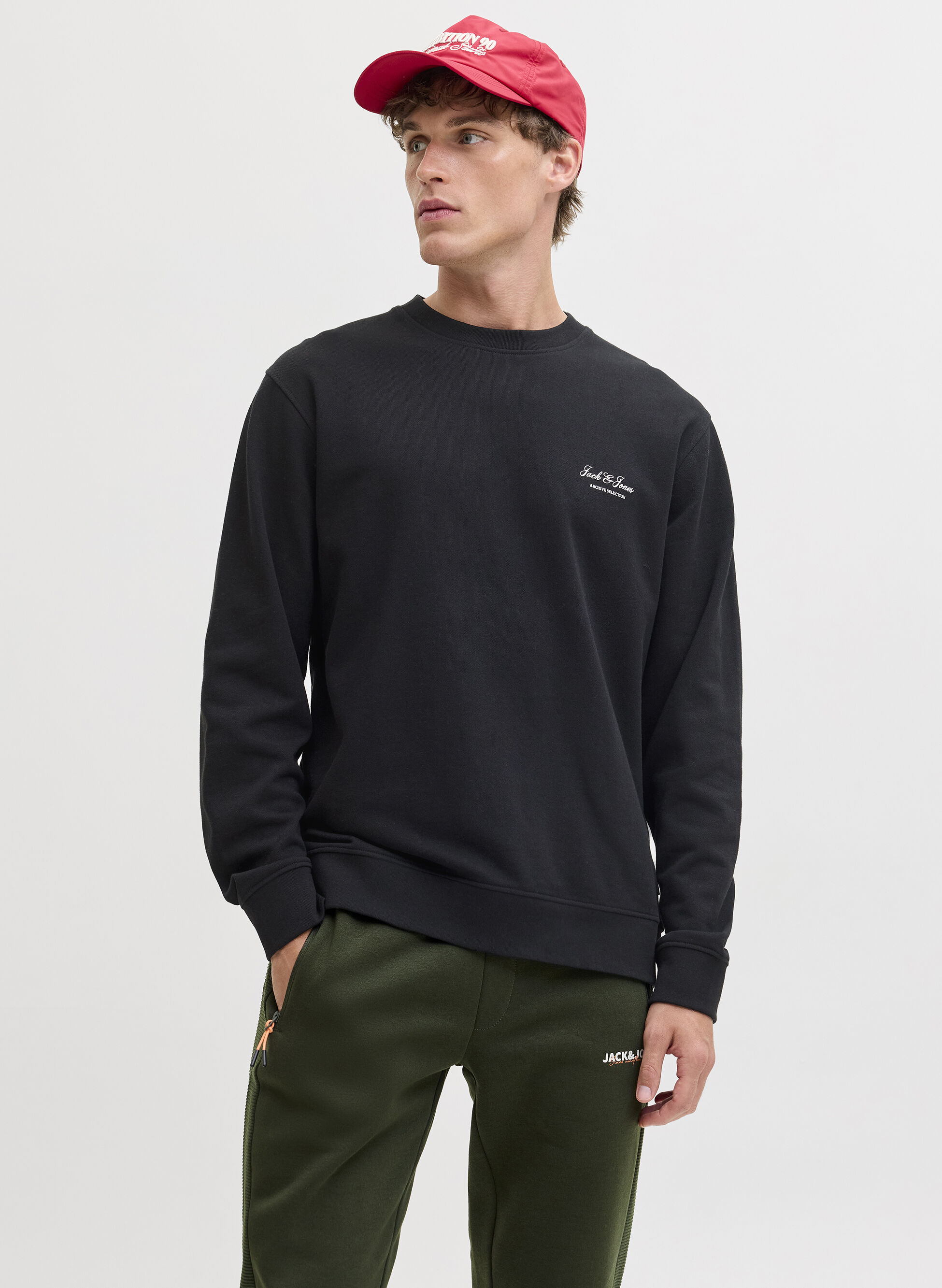 JACK & JONES FELPA GIROCOLLO M