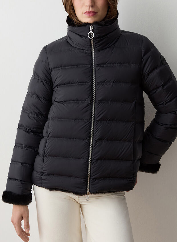 PIUMINO REVERSIBILE A COLLO ALTO, 99 BLK, large