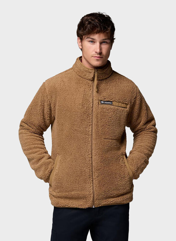 GIUBBOTTO SHERPA FULL ZIP RUGGED, 257 NOCCIOLA, medium