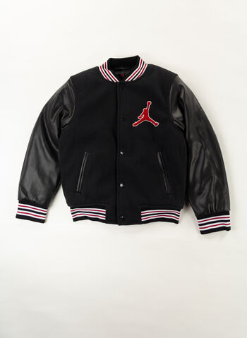 GIUBBOTTO BOMBER COLLEGE JORDAN, 023 BLK, small