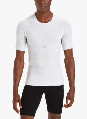 MAGLIA A MANICHE CORTE HIDDEN POWER ACTIVE, 20002 WHT, small