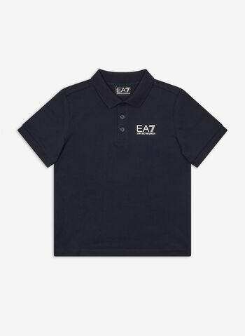 POLO MICRO LOGO RAGAZZO, NVY, small